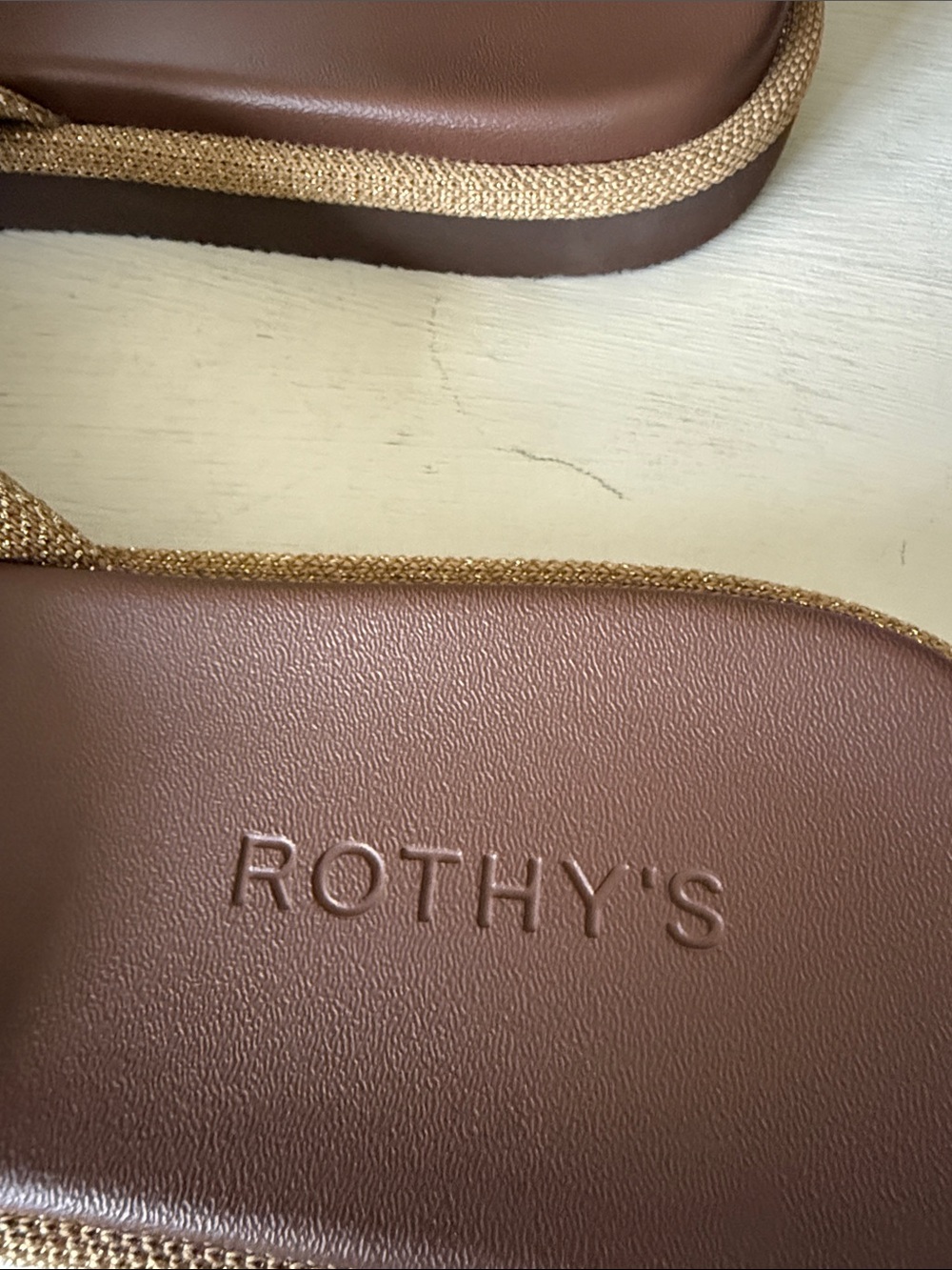 NWOT Rothy's The Summer Sandal in Golden Sun Size 12 - Picture 6 of 7